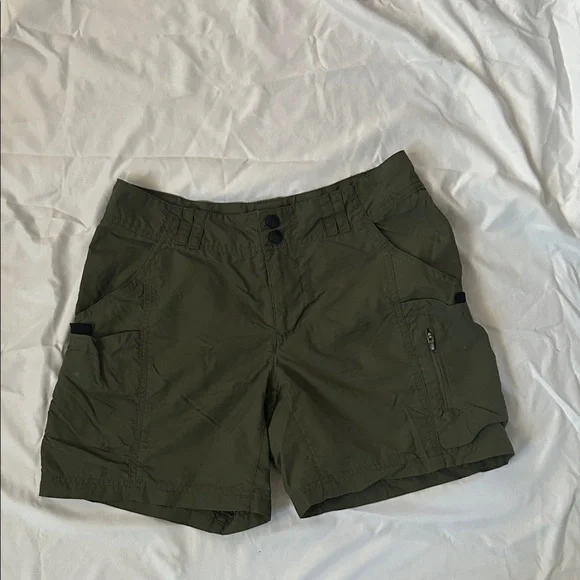 REI Olive Green Women's Athletic Shorts - Picture 2 of 7